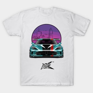 srt viper acr cyan blue T-Shirt